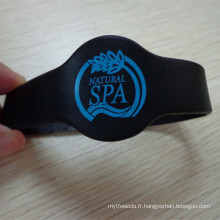 Bracelet en silicone en caoutchouc intelligent RFID d&#39;énergie d&#39;élastomère